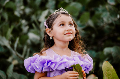 Fotografía de cumpleaños para niña con temática Princesa Sofía en Guajataca, Puerto Rico.