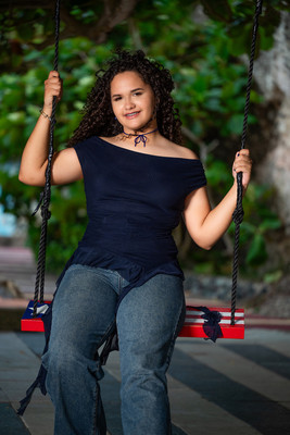 sesión de pre quince en guajataca puerto rico con look casual blusa y mahon