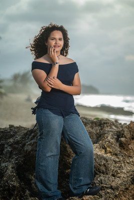 sesión de pre quince en guajataca puerto rico con look casual blusa y mahon