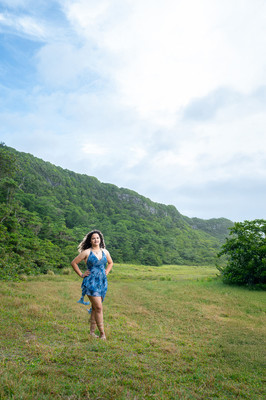 fotos de pre quince elegante en puerto rico quinceañera con vestido