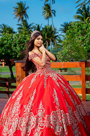 fotos creativas pre quince Puerto Rico parque Hatillo