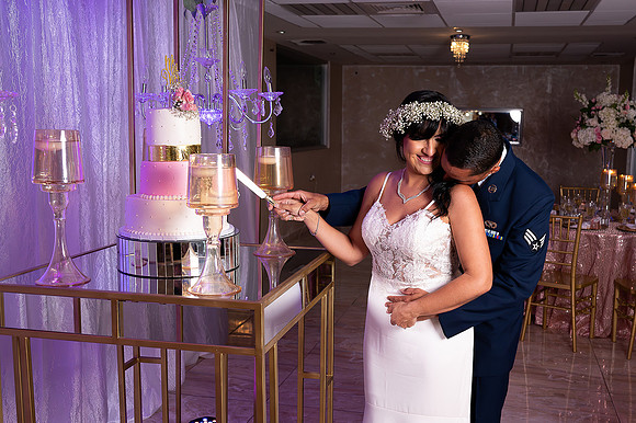 Fotografía de boda en Puerto Rico, recepción de boda en Al-Borak Lounge.