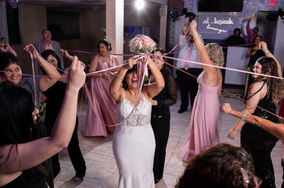 Fotografía de boda en Puerto Rico, recepción de boda en Al-Borak Lounge.