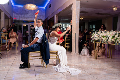 Fotografía de boda en Puerto Rico, recepción de boda en Al-Borak Lounge.