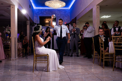 Fotografía de boda en Puerto Rico, recepción de boda en Al-Borak Lounge.