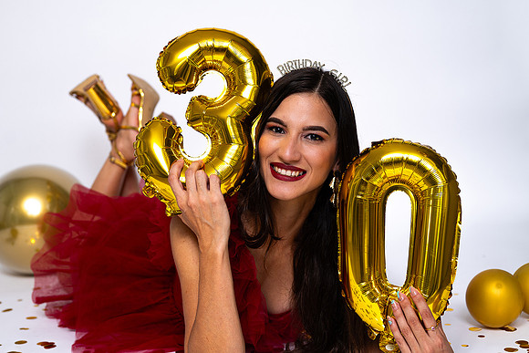 Retrato de cumpleaños en estudio fotográfico en Aguadilla, Puerto Rico