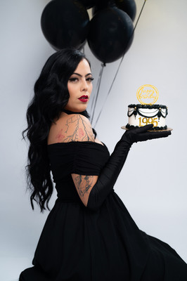 Bizcocho de cumpleaños decorado para sesión fotográfica en Puerto Rico