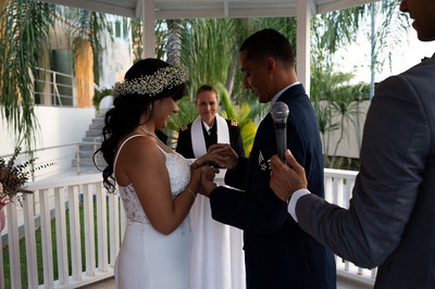 Boda en Mayagüez, ceremonia de Keri y Luis en Al-Borak Lounge.